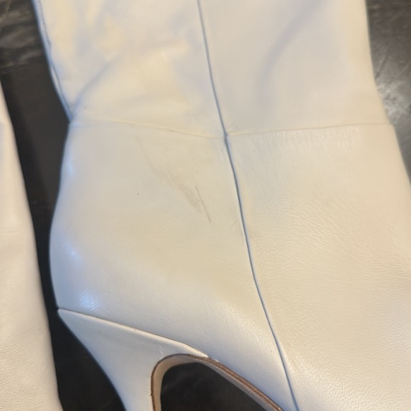NEW $485 Larroude Kate Boot ivory leather stiletto women size 10 - Picture 11 of 12